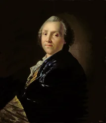 Porträt von Aleksandr Petrovich Sumarokov, 1760